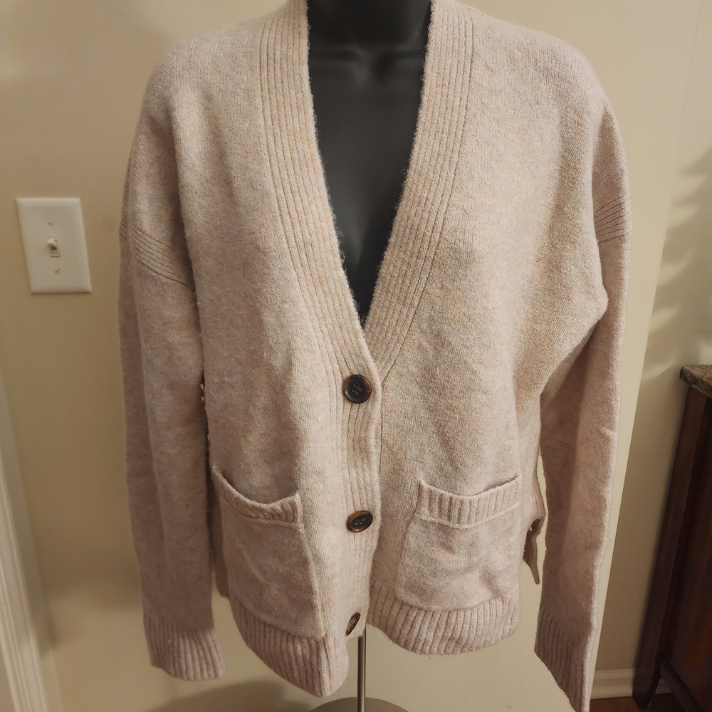 Feb - J. Crew Light Tan Knit Sweater